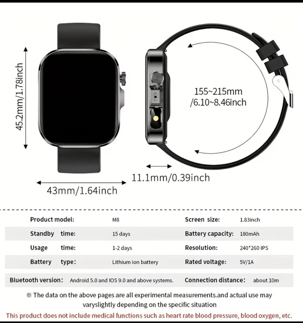 Smartwatch Premium Noir - Sport