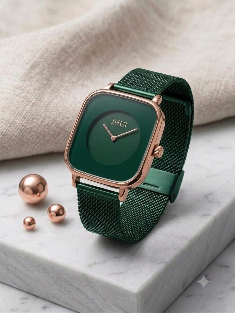 Ceas Elegant cu curea verde - Business JHUI