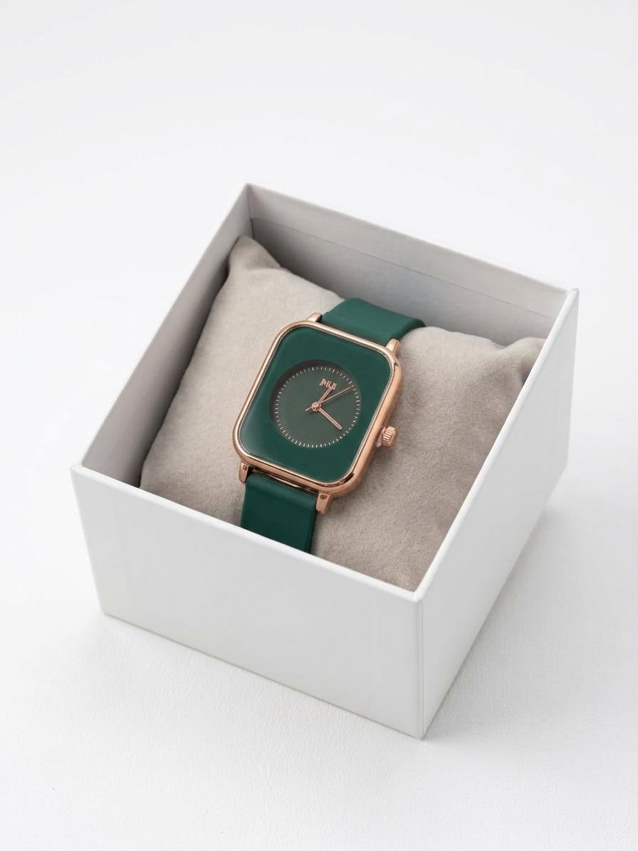 Ceas Elegant cu curea verde - Business JHUI
