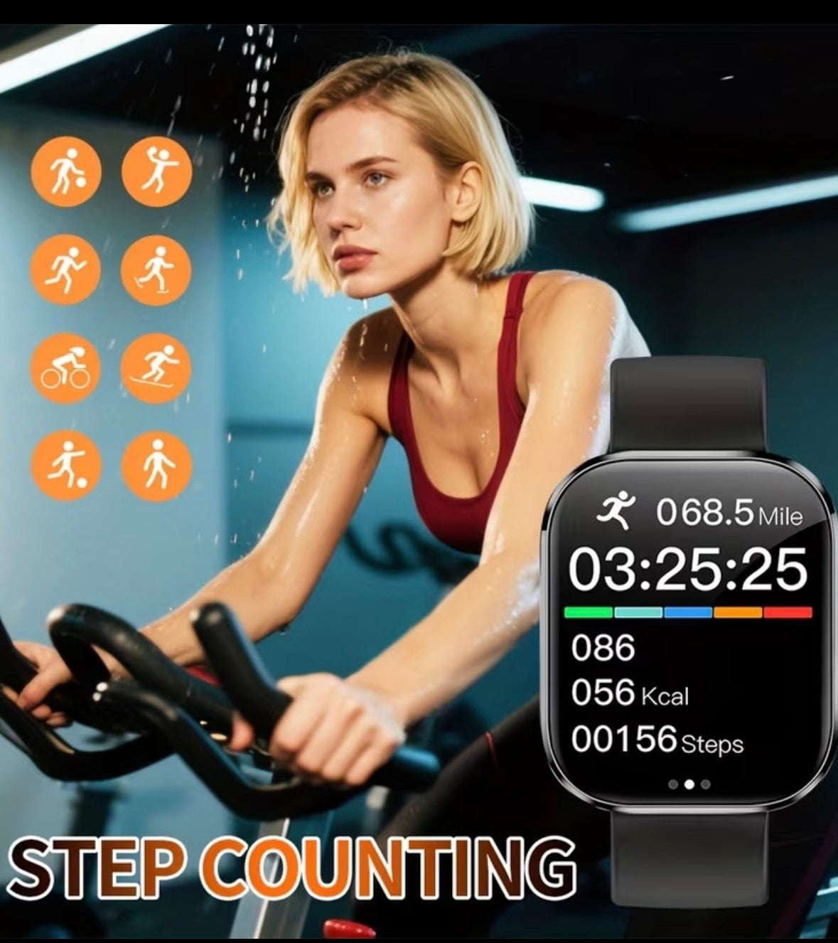 Smartwatch Premium Noir - Sport