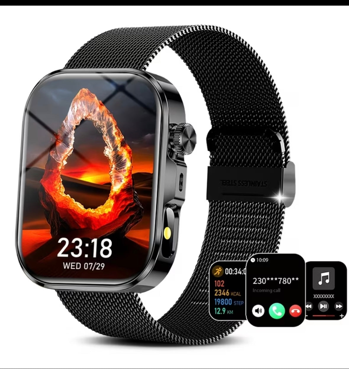 SmartWatch Noir Elegant
