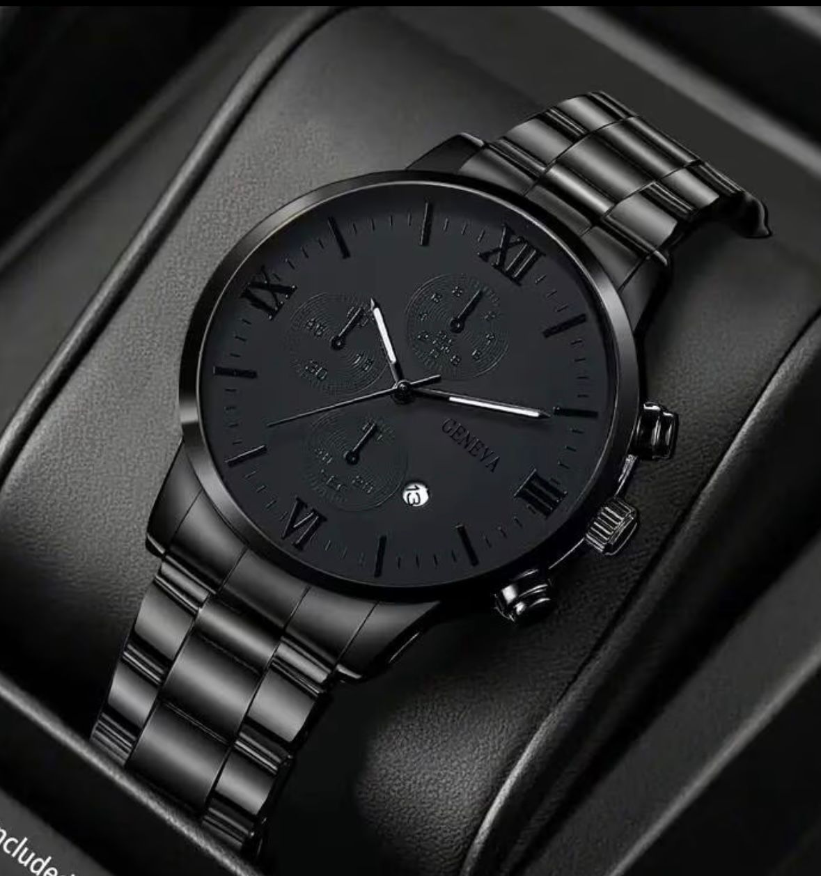 Ceas Bărbătesc Geneva Full Black Elegant